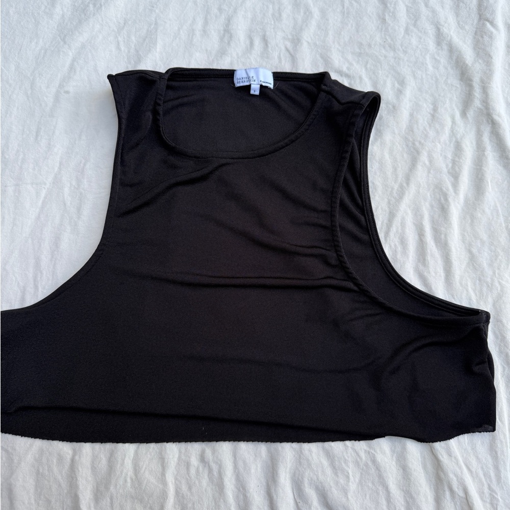 DANIELLE BERNSTEIN Black Muscle Tee